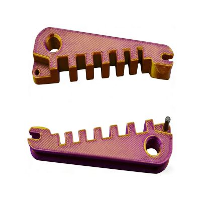 2pcs Eyeglass Curvature Adjuster Glasses Frame Bender and Temple Arms Nose Pads - Adjuster Professional Optician Toolfor DIY Glasses Repair at Home Easy Multi Purpose Eyewear Tool (Purple-Gold)