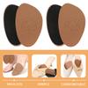SHOWERORO 2 Pairs Leather Forefoot Pads for High Heels Anti-Slip Ball of Foot Cushions Soft Latex Inserts Relief Shoe Grip for Women view 3