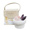 WCYYYJ Protection Healing Chakra Crystals Bowl Set - Rose Quartz, Amethyst Tower & Clear Quartz Chips, Home Office Decor, Spiritual Gifts for Women & Men view 1