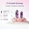 WCYYYJ Protection Healing Chakra Crystals Bowl Set - Rose Quartz, Amethyst Tower & Clear Quartz Chips, Home Office Decor, Spiritual Gifts for Women & Men view 3