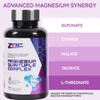 ZNCMagnesium Complex 810mg with 8 Forms Including Glycinate & Citrate, Chelated for Absorption, Bone Heart Muscle Support - 120 Vegan Capsules view 2