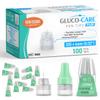 GLUCO-CARE Plus Pen Tips 32G x 4mm Universal Fit, Flat-Seat Base Design, Thin-Wall Technology, Twist-On Connection, 100 Count view 1