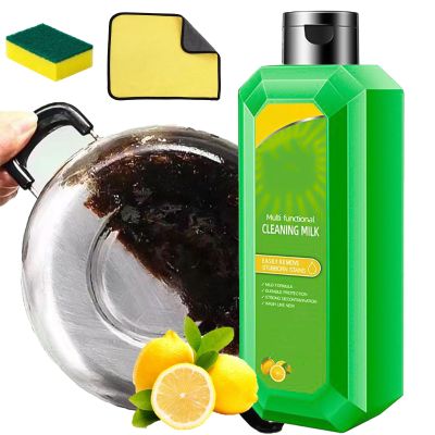 Cleaning Milk House Cleaner - 10.6 Oz Cleaning Lotion For Household, Powerful Multifunctional Concentrated Cleansing Lotion For Stovetops Cookware Countertops Floors Glass, Cleaning Supplies