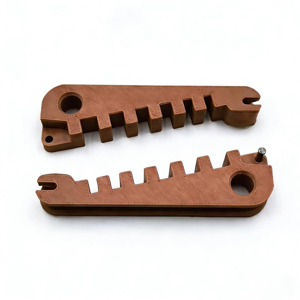 2pcs Eyeglass Curvature Adjuster Glasses Frame Bender and Temple Arms Nose Pads - Adjuster Professional Optician Toolfor DIY Glasses Repair at Home Easy Multi Purpose Eyewear Tool (Brown)