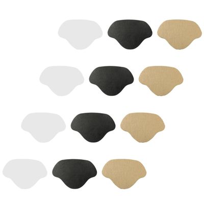 PLAFOPE Adhesive Heel Cushions and Non-Slip Heel Pads 12 Pairs Anti-Wear Breathable for Blister Prevention and in and Casual Shoes