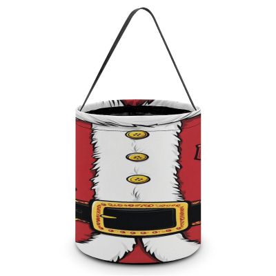 100% BLUE COLLAR Sweet Bags Christmas Santa Claus Costume Multipurpose Reusable Goody Buckets Halloween Trick Or Treat Bucket Halloween Candy Bucket