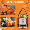 100% BLUE COLLAR Sweet Bags Christmas Santa Claus Costume Multipurpose Reusable Goody Buckets Halloween Trick Or Treat Bucket Halloween Candy Bucket view 3