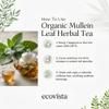 Organic Mullein Leaf 4oz | Cut & Sifted Dried Loose Leaf | Herbal Tea Caffeine Free, Non-GMO, Natural Antioxidant Source view 4
