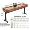 GUAWJRZDP Adjustable Height Overbed Tables with Wheels, Over Bed Desk with Hand Crank, Mobile Bed Tables with Drawer, Portable Desk Over Bed for Laptop, Reading Home Office(White,240cm/94.4'') view 2