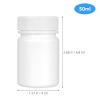 SOLUSTRE Capsule Bottle 20Pcs 50Ml Thickened Empty Pills Bottles with Lids Portable Pill Case for Travel Daily Medicine Storage Organizer view 2