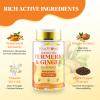 5 Month Supply Turmeric and Ginger Gummies with Black Pepper, Fermented Turmeric for Joint Comfort & Mobility, Sugar-Free with Vitamin D3 + K2, Natural Peach Flavor 150 Gummies view 3