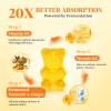 5 Month Supply Turmeric and Ginger Gummies with Black Pepper, Fermented Turmeric for Joint Comfort & Mobility, Sugar-Free with Vitamin D3 + K2, Natural Peach Flavor 150 Gummies view 4