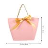 DONFAMDS 12Pcs Pink Bow Design Paper Bags Portable Tote Bags for Boutique Shopping and Party Wrapping view 4
