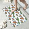 PPIKTC Diatomaceous Mud Bathroom Mat Great Ocean Wave Sea Turtles, Fast Drying Water Absorbent Shower Floor Mat, Non-Slip for Tub and Bathroom Decor view 3