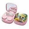 ARTopet Diamond Art Painting Contact Lens Case with Mirror DIY Art Craft Pink Contact Lenses Applicator Removal Tool Kit with Tweezer Solution Bottle for Travel Daily Outdoor-Caterpillar view 1