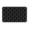 PPIKTC Non-Slip Quick Dry Bath Mat Black Baseball Sport Softball American, Diatomaceous Earth Ultra Absorbent 19.7x31.5in Rug for Bathroom, Shower, and Kitchen view 1