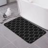 PPIKTC Non-Slip Quick Dry Bath Mat Black Baseball Sport Softball American, Diatomaceous Earth Ultra Absorbent 19.7x31.5in Rug for Bathroom, Shower, and Kitchen view 2