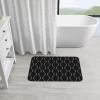 PPIKTC Non-Slip Quick Dry Bath Mat Black Baseball Sport Softball American, Diatomaceous Earth Ultra Absorbent 19.7x31.5in Rug for Bathroom, Shower, and Kitchen view 4
