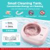 COSLUS C50 Sonic Retainer Cleaner Machine: Cordless Professional Dental Cleaning Pod for Retainer, Aligner, Night Guard Deep Cleaning - Rechargeable Mini Travel Design, Quiet for Home Use with Timer view 3