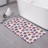 Bathroom Shower Diatomaceous Mat Cute Cartoon Owls, Quick Dry Non-Slip Absorbent Floor Rug for Tub, Bathroom, and Entryway Use view 2