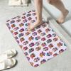 Bathroom Shower Diatomaceous Mat Cute Cartoon Owls, Quick Dry Non-Slip Absorbent Floor Rug for Tub, Bathroom, and Entryway Use view 3