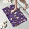 PPIKTC Absorbent Diatomaceous Mud Mat Witch Witchcraft Goth Skull Mushroom, Quick Dry Non-Slip Floor Mat for Bathroom, Shower, and Wet Room Areas view 3