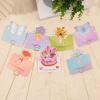 10Pcs 11.8" Heart Floral Picks Card Holders with 15 Greeting Cards, Golden Metal Florist Flower Bouquet Accessories Supplies Photo Place Gifts Card Tree Clips Sticks, Ideal for Birthday Wedding Party view 3