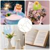 10Pcs 11.8" Heart Floral Picks Card Holders with 15 Greeting Cards, Golden Metal Florist Flower Bouquet Accessories Supplies Photo Place Gifts Card Tree Clips Sticks, Ideal for Birthday Wedding Party view 4