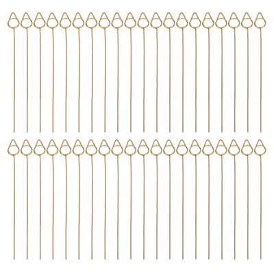 ZJchao 40PCS Gift Card Holders, Floral Picks, Floral Card Holder Picks Cone Shaped Gift Bouquet Holders for Photos Memo 150MM