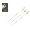 ZJchao 40PCS Gift Card Holders, Floral Picks, Floral Card Holder Picks Cone Shaped Gift Bouquet Holders for Photos Memo 150MM view 4