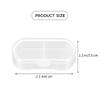 FOMIYES Portable Pill Organizer 4pcs Small 2-Compartment Medicine Case Container Lids for Travel and Everyday Use view 2