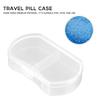 FOMIYES Portable Pill Organizer 4pcs Small 2-Compartment Medicine Case Container Lids for Travel and Everyday Use view 3