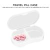 FOMIYES Portable Pill Organizer 4pcs Small 2-Compartment Medicine Case Container Lids for Travel and Everyday Use view 4