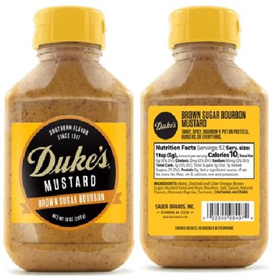 BROWN SUGAR BOURBON MUSTARD (2 bottles, 10 oz. each bottle)