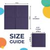 Party Solids Navy Bulk Napkins Disposable Everyday 1,200 Pcs 2 Ply Navy Dinner Napkins Bulk For Parties & Party Supplies view 3