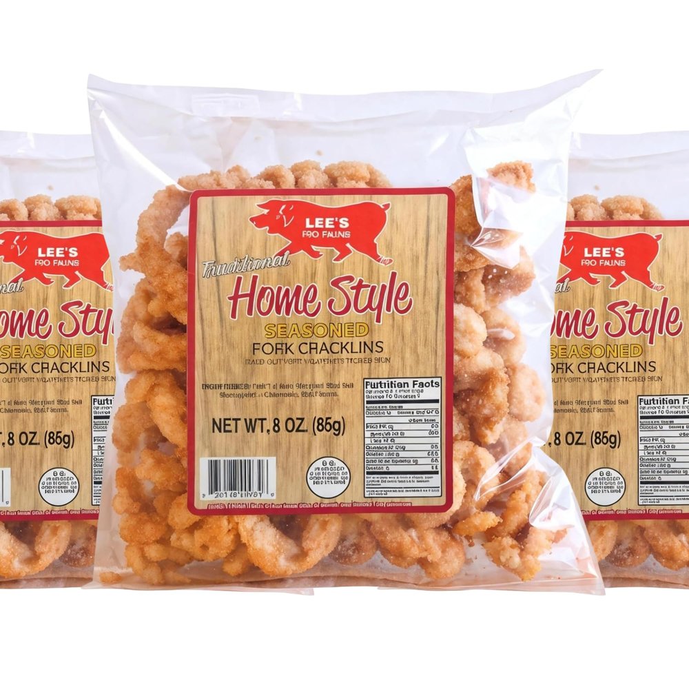 Lees Pork Cracklins Home Style, 3 oz (Pack of 3)