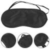 Abaodam Disposable Sleep Eye Mask 16Pcs Set Black Polyester Silk-Like Padded Blindfolds for Sleeping Travel and Relaxation view 4