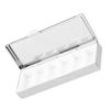 ROMISBABA Rectangular Stainless Steel Pill Box Keychain with 6 Compartments Portable Medication Organizer Travel Container for Pills Vitamins and Chewing Gum view 1