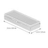 ROMISBABA Rectangular Stainless Steel Pill Box Keychain with 6 Compartments Portable Medication Organizer Travel Container for Pills Vitamins and Chewing Gum view 2