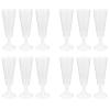 Veemoon 12Oz Disposable Plastic Goblets 12Pcs Stemware Cups for Party Wedding Toasting Cocktail Bar Use view 1