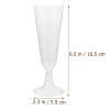 Veemoon 12Oz Disposable Plastic Goblets 12Pcs Stemware Cups for Party Wedding Toasting Cocktail Bar Use view 2