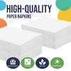 Party Solids White Bulk Napkins Disposable Everyday 1,200 Pcs 2 Ply White Dinner Napkins Bulk For Parties & Party Supplies view 3