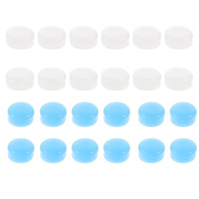 Abaodam Silicone 24Pcs Set Noise Blocking Soft Reusable and Work, Multipurpose Sound-Reduce Earbuds in White and Blue for Noise Cancellation and Hearing Protection