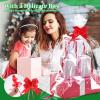 BEBEMOKO Large Cellophane Bags with Red Bow Tie, 10pcs 75X100Cm Basket Wrapping Bags for Packaging and Holiday Basket Wraps view 3