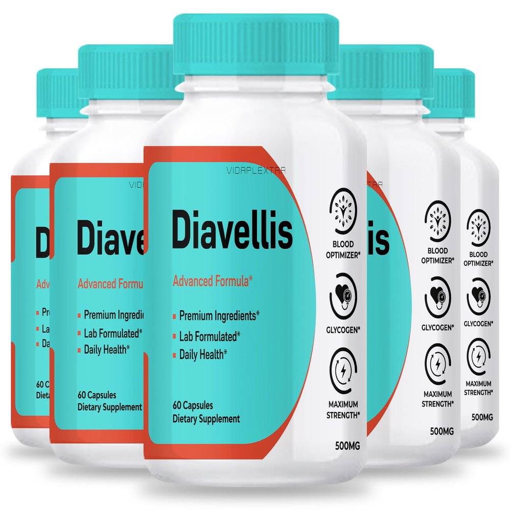 VIDAPLEXTRA Diavellis - Diavellis Support Capsules (5 Pack, 300 Capsules)