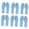 Veemoon 6 Pairs Breathable Shock Absorption Insoles, High Elasticity Non-Slip Sport Shoe Pads 4D Stone Massage Cushion, Sweat-Absorbing, Trim-to-Fit for Men and Women (Blue, Size 39-40) view 1