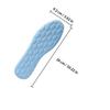 Veemoon 6 Pairs Breathable Shock Absorption Insoles, High Elasticity Non-Slip Sport Shoe Pads 4D Stone Massage Cushion, Sweat-Absorbing, Trim-to-Fit for Men and Women (Blue, Size 39-40) view 2