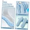 Veemoon 6 Pairs Breathable Shock Absorption Insoles, High Elasticity Non-Slip Sport Shoe Pads 4D Stone Massage Cushion, Sweat-Absorbing, Trim-to-Fit for Men and Women (Blue, Size 39-40) view 3