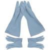 ARTIBETTER Dishwashing Gloves Kitchen Waterproof PVC Rubber Gloves Medium Size for Household Dishwashing 3 Pairs Blue view 1