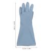 ARTIBETTER Dishwashing Gloves Kitchen Waterproof PVC Rubber Gloves Medium Size for Household Dishwashing 3 Pairs Blue view 2